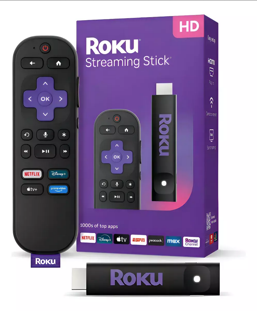 Roku Streaming Stick HD 2025 - Modelo 3840RW - Negro
