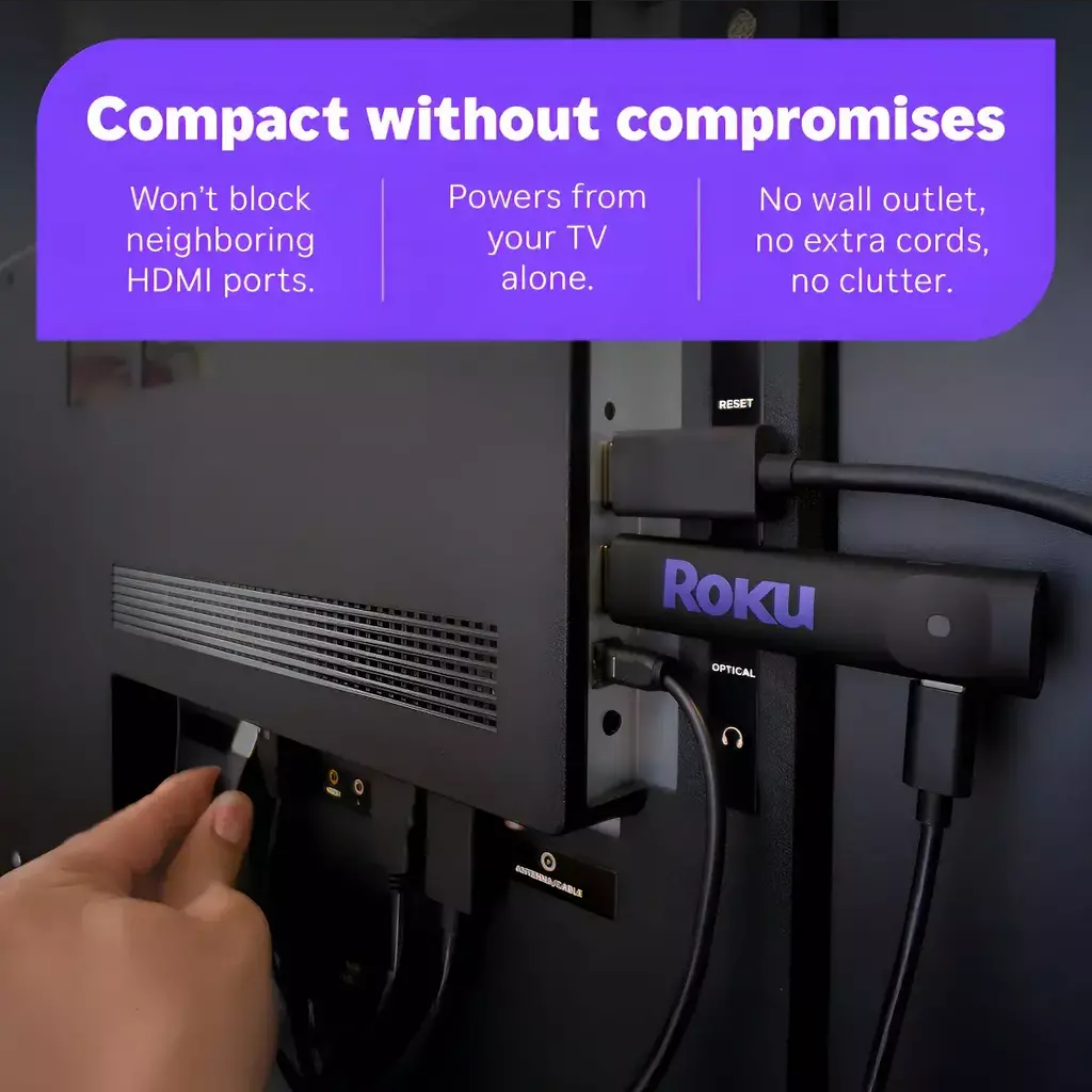 Roku Streaming Stick HD 2025 - Modelo 3840RW - Negro