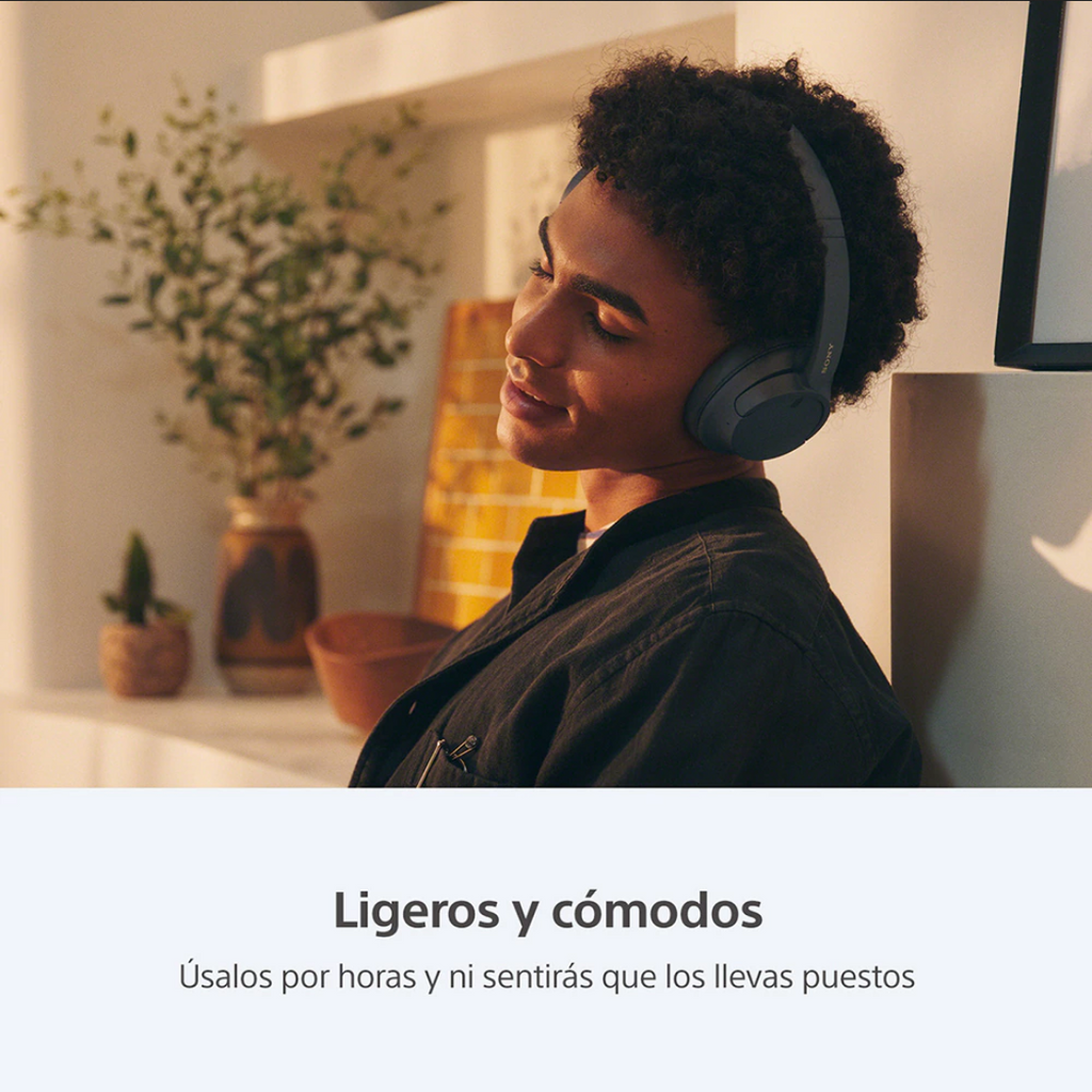 Audífonos Sony Inalámbricos Wh-ch720n, Color Negro