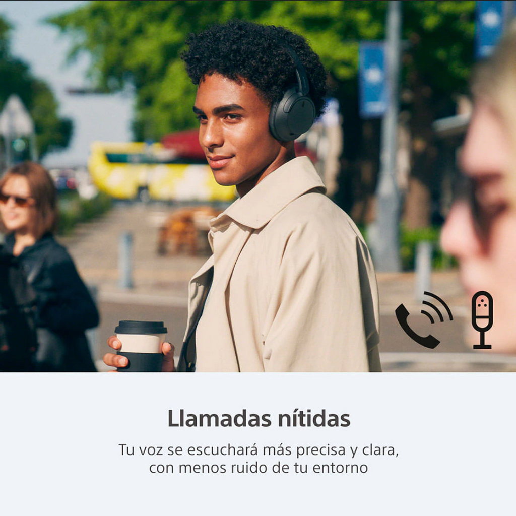 Audífonos Sony Inalámbricos Wh-ch720n, Color Negro