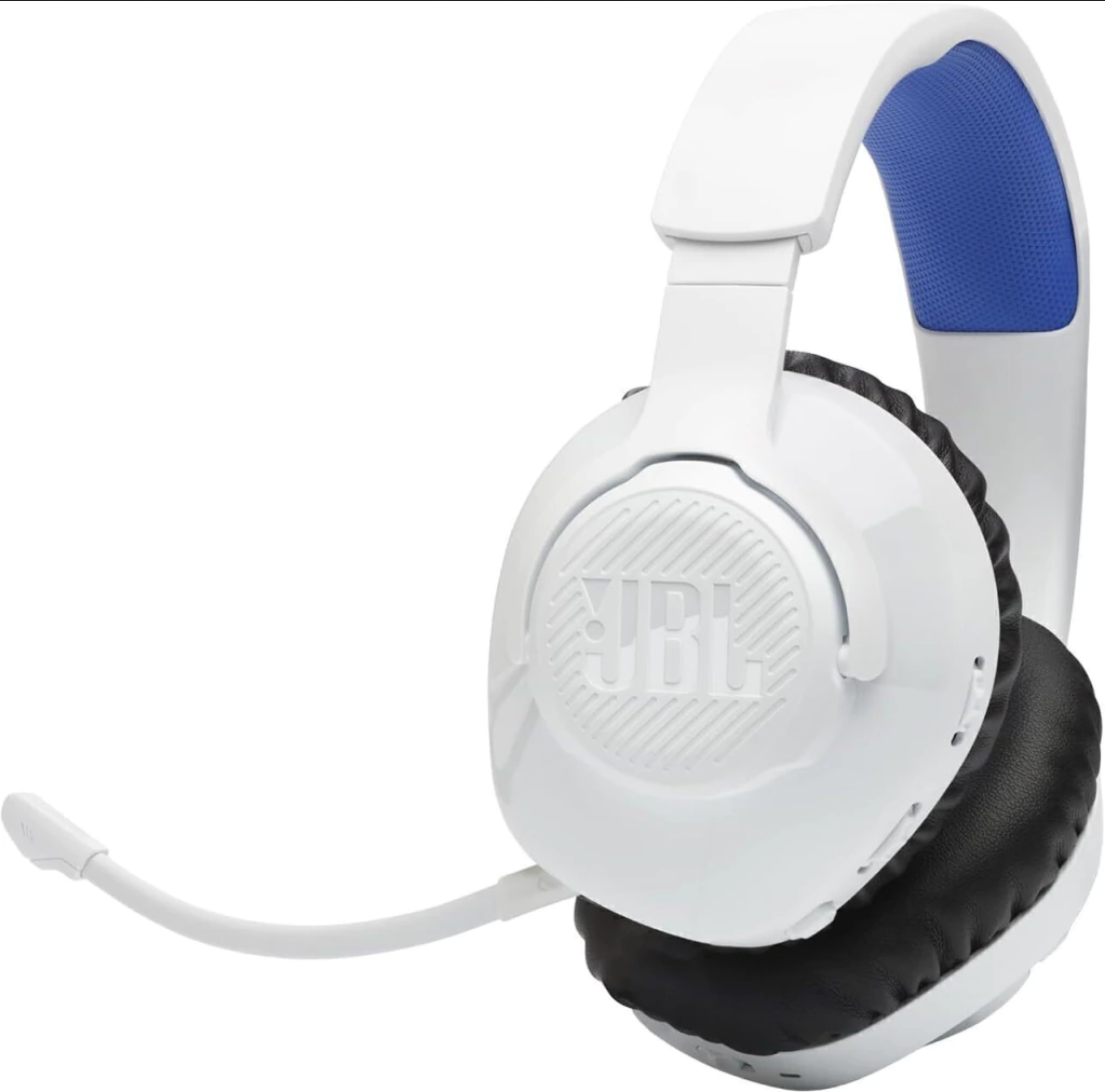 JBL Quantum 360 Audífonos Inalámbricos Gaming para PS5 PS4 PC y Switch Blanco