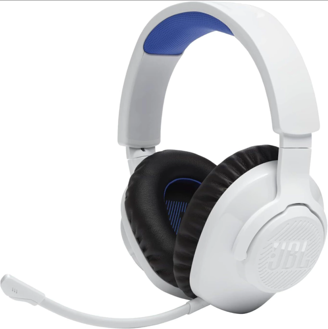 JBL Quantum 360 Audífonos Inalámbricos Gaming para PS5 PS4 PC y Switch Blanco
