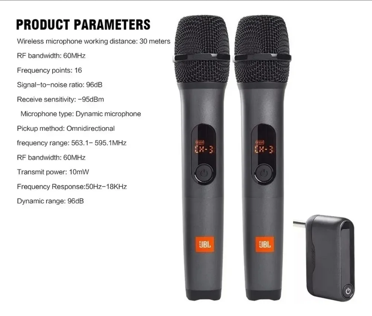Micrófonos Inalámbrico Receptor Doble Canal