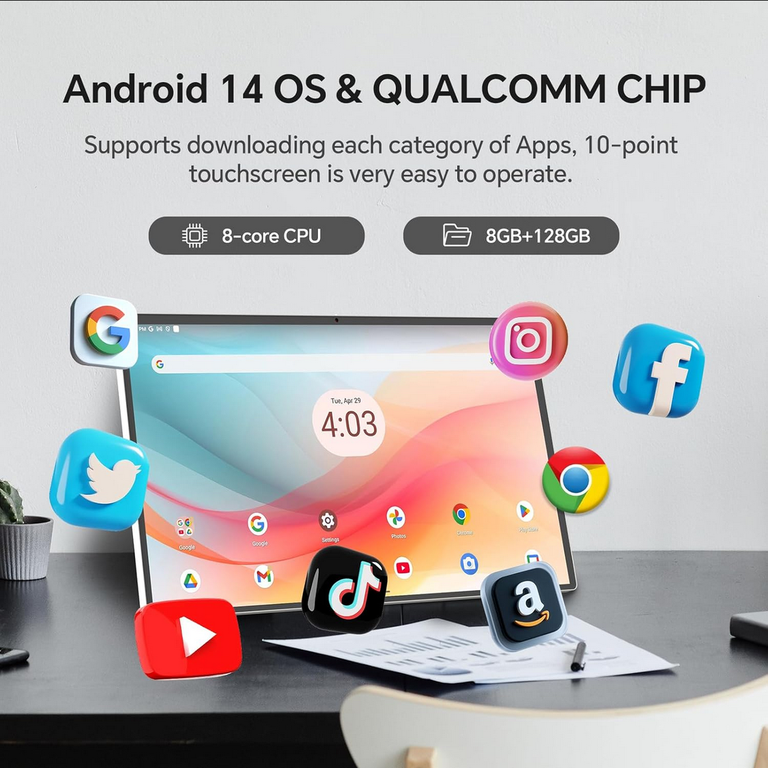 KTC 25 Pulgadas MegPad Monitor Portátil de TV con Pantalla Táctil 1080p, Android 14 Certificación Google EDLA con Cámara, Batería Incorporada para Exteriores, Acampada, Viaje, Control Remoto, A25Q5